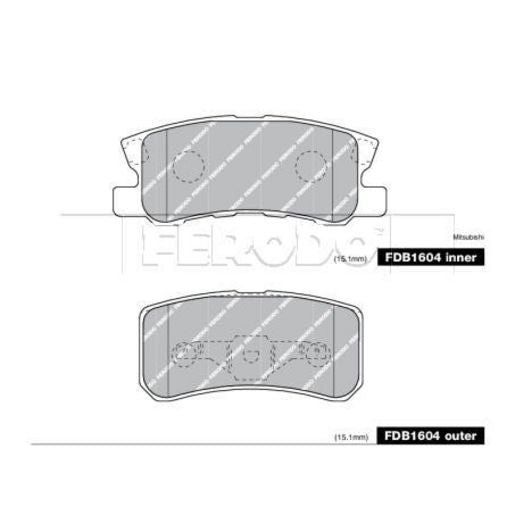 Ferodo Brake Pad Set FDB1604