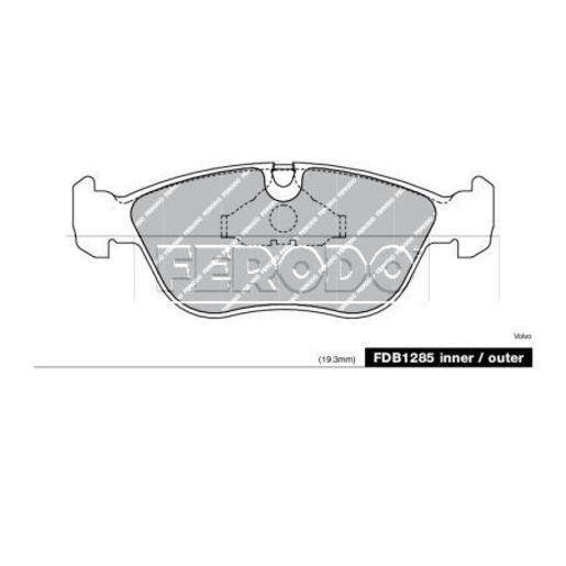 Ferodo Brake Pad Set FDB1285