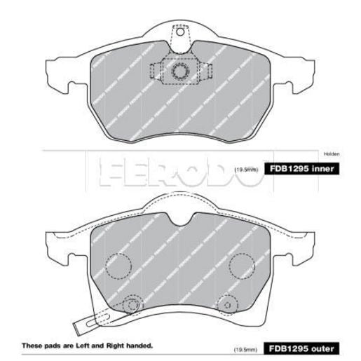 Ferodo Brake Pad Set FDB1295
