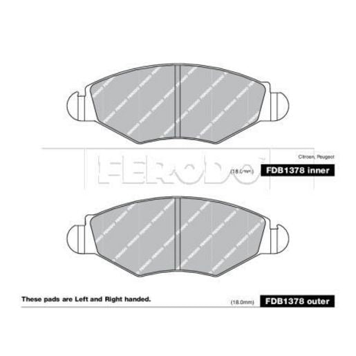 Ferodo Brake Pad Set FDB1378