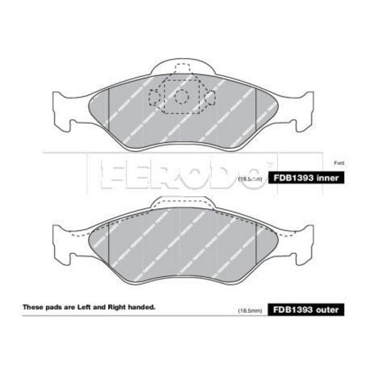 Ferodo Brake Pad Set FDB1393