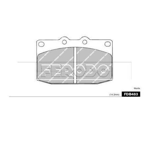 Ferodo Brake Pad Set FDB483