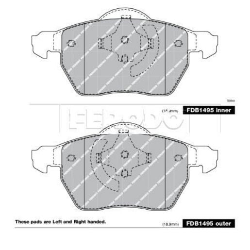 Ferodo Brake Pad Set FDB1495