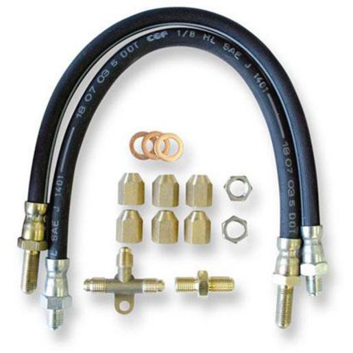 Trojan Brake Hose & Fittings Kit - Hydraulic Brakes Standard Rubber Single Axle Disc Brakes PT1021