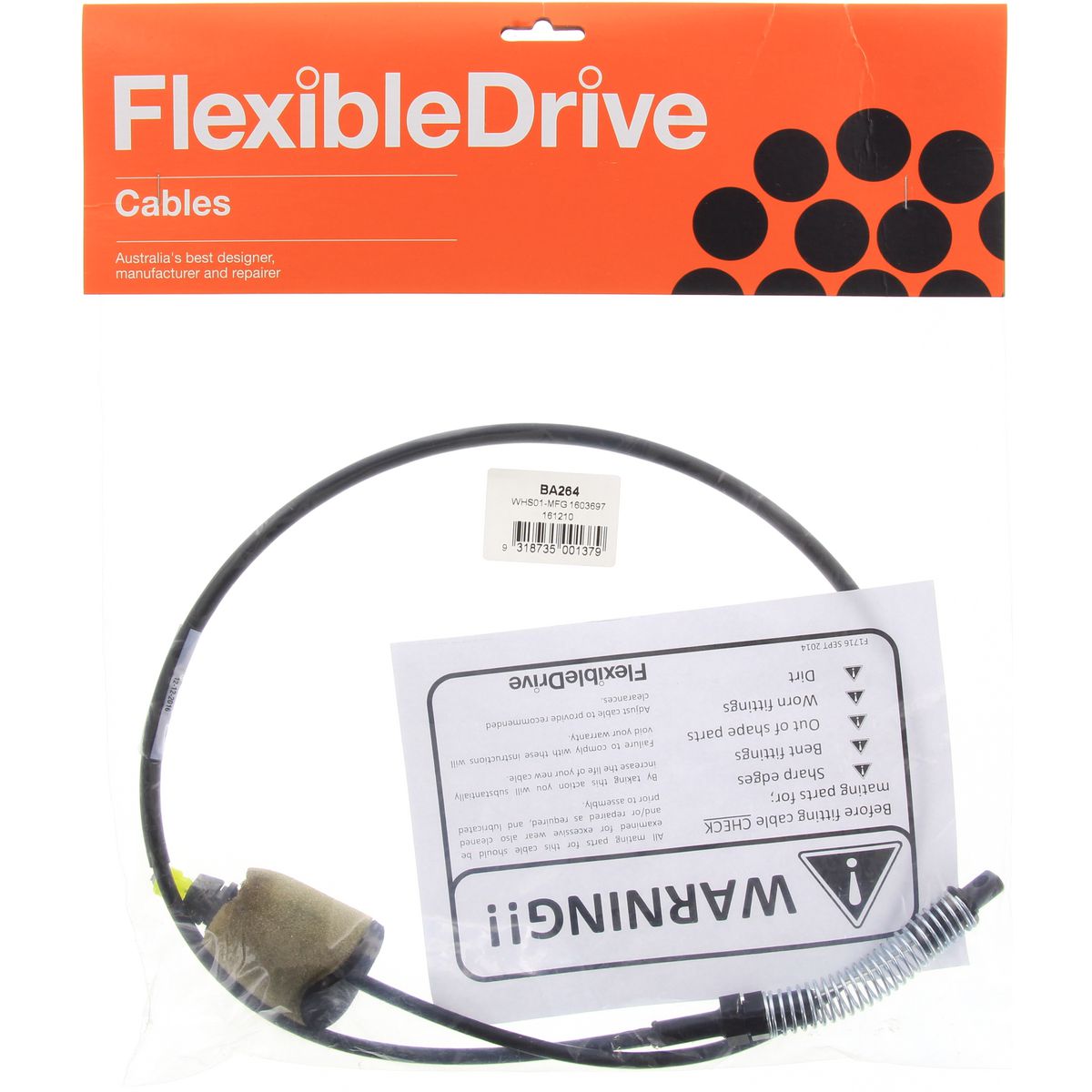 Flexible Drive Accelerator Cable BA264