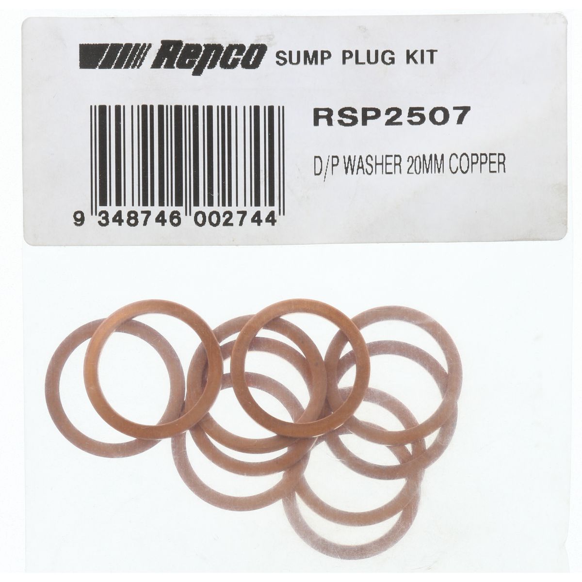 Kelpro Drain Plug Washer 20mm Copper RSP2507