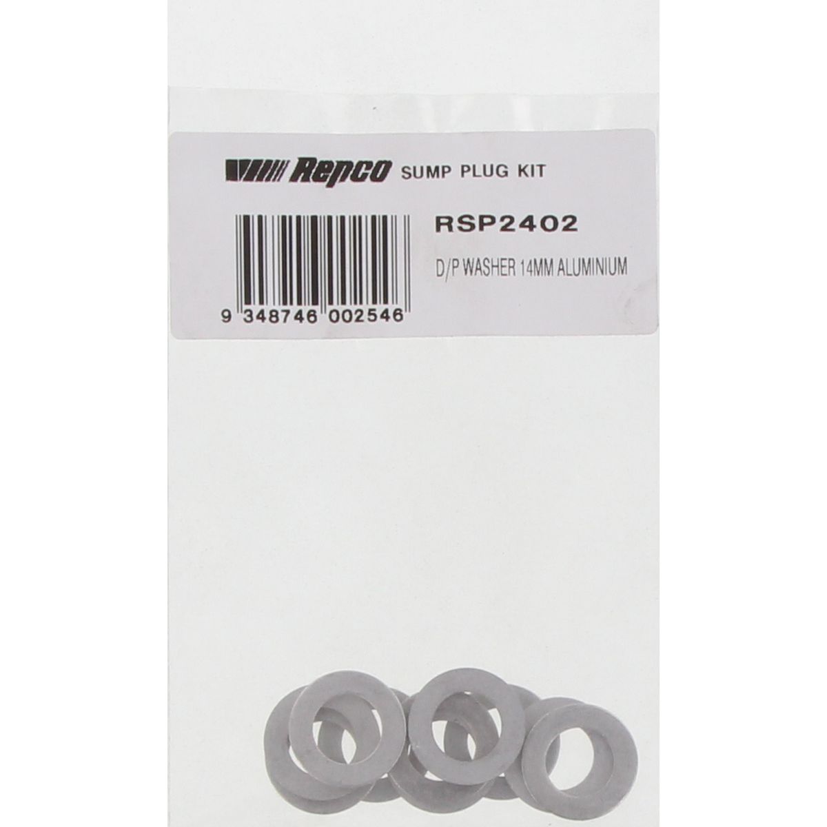 Kelpro Drain Plug Washer 14mm Aluminium RSP2402