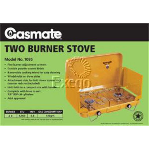Gasmate Camping Stove - 2 Burner 1095