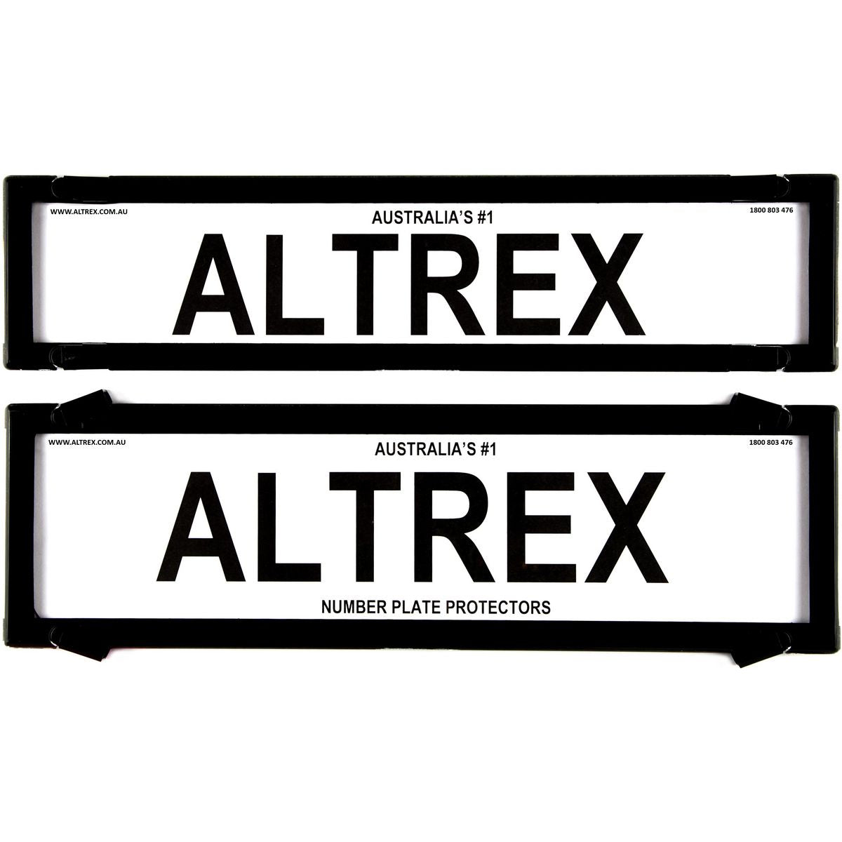 Altrex Number Plate Cover 6 Figure Black Without Lines Premium Combination NSW SA