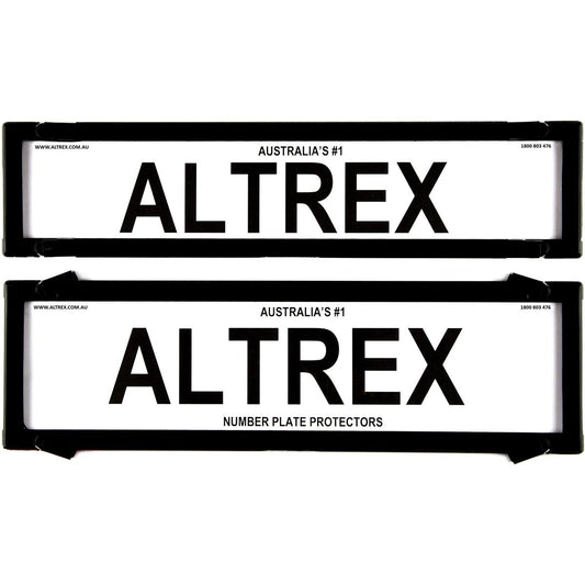 Altrex Number Plate Cover 6 Figure Black Without Lines Premium Combination NSW SA