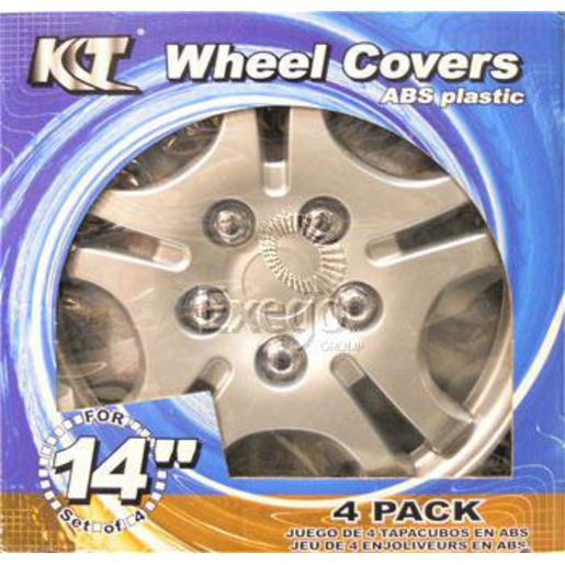Kuan Tong Wheel Cover Set 936 Silver 14in KT936-14S/L(N)