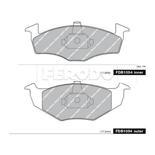 Ferodo Brake Pad Set FDB1054
