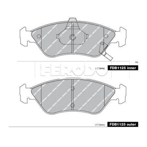 Ferodo Brake Pad Set FDB1125