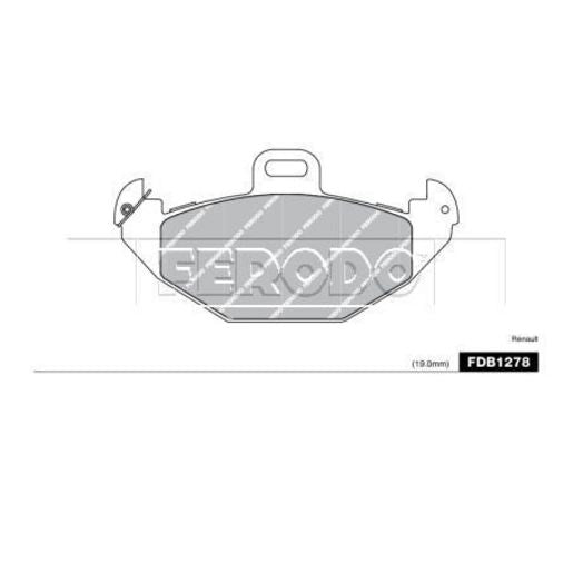 Ferodo Brake Pad Set FDB1278