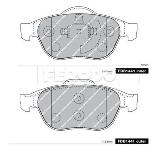 Ferodo Brake Pad Set FDB1441