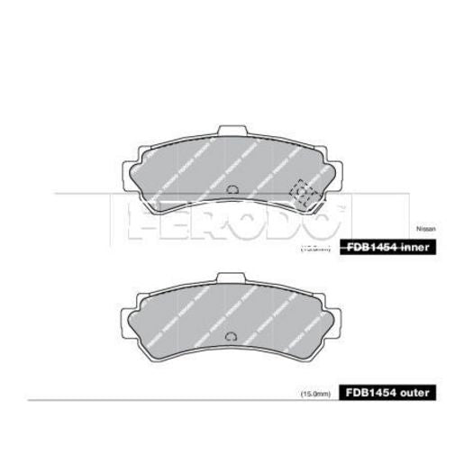 Ferodo Brake Pad Set FDB1454