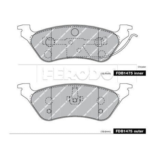 Ferodo Brake Pad Set FDB1475