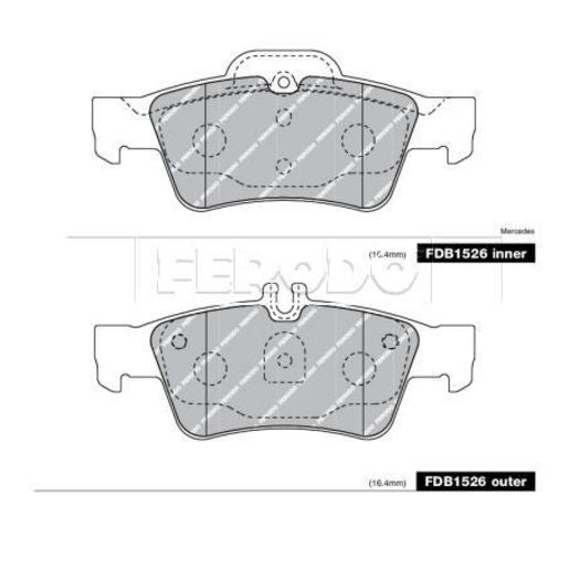 Ferodo Brake Pad Set FDB1526