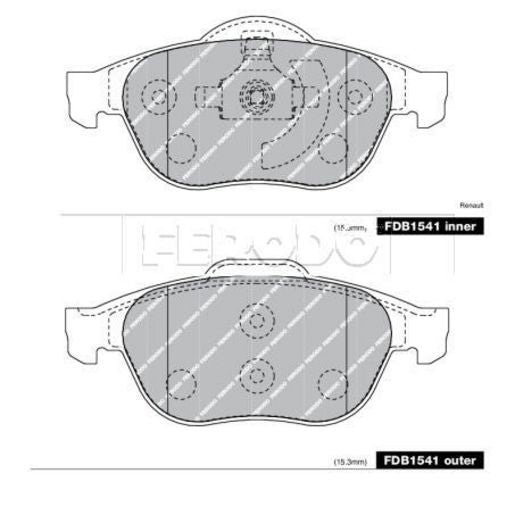 Ferodo Brake Pad Set FDB1541