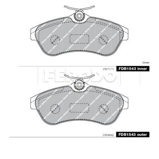 Ferodo Brake Pad Set FDB1543