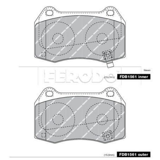 Ferodo Brake Pad Set FDB1561