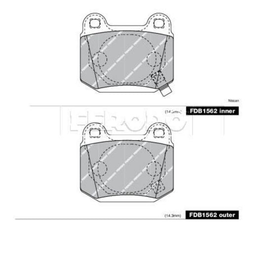 Ferodo Brake Pad Set FDB1562