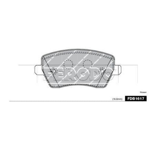 Ferodo Brake Pad Set FDB1617