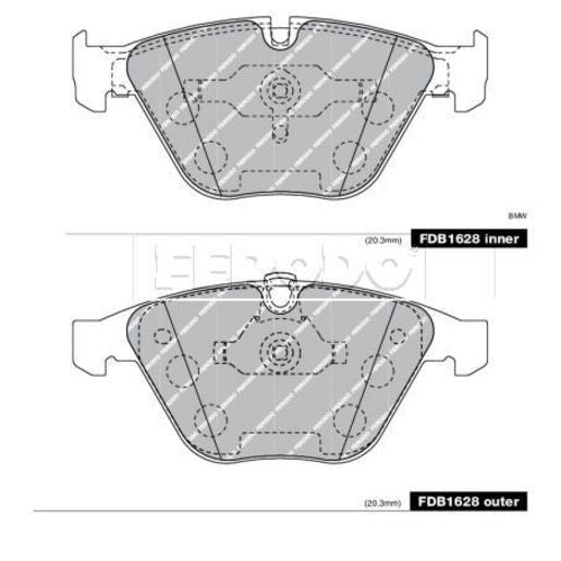 Ferodo Brake Pad Set FDB1628