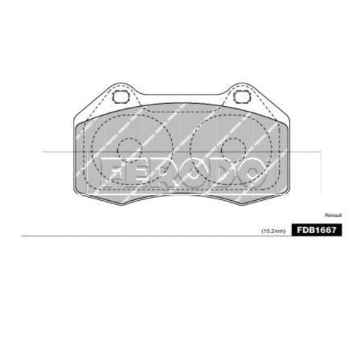 Ferodo Brake Pad Set FDB1667