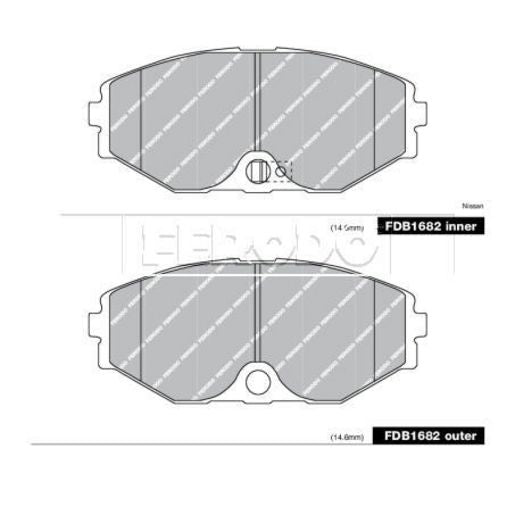 Ferodo Brake Pad Set FDB1682