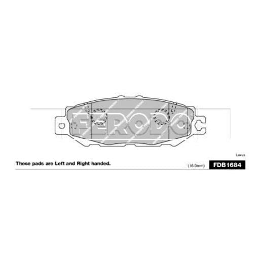 Ferodo Brake Pad Set FDB1684