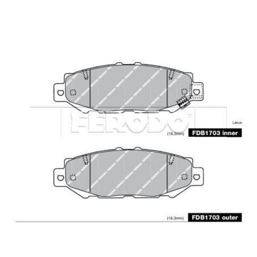 Ferodo Brake Pad Set FDB1703