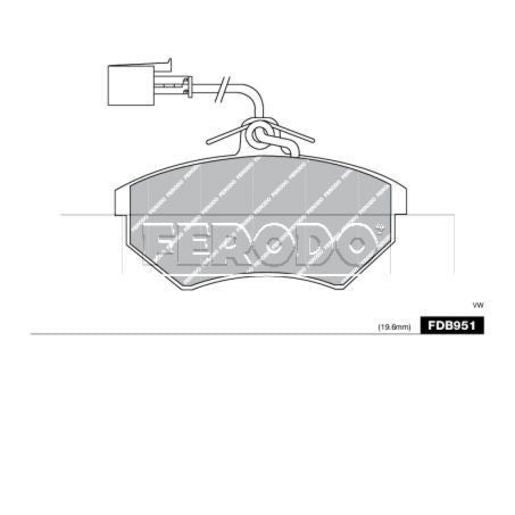 Ferodo Brake Pad Set FDB951