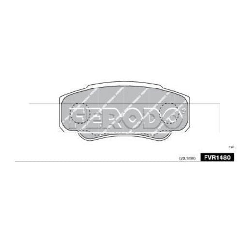 Ferodo Brake Pad Set FVR1480