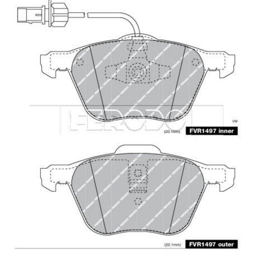 Ferodo Brake Pad Set FVR1497