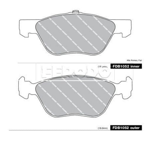 Ferodo Brake Pad Set FDB1052