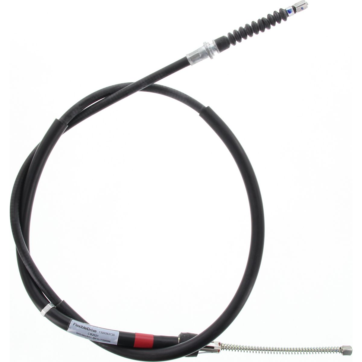 Flexible Drive Brake Cable LH Rear suits Block Type Ends 1609mm CB2021