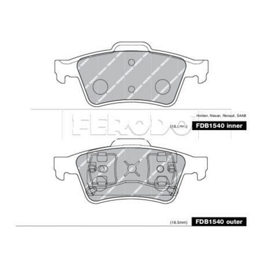 Ferodo Brake Pad Set FDB1540