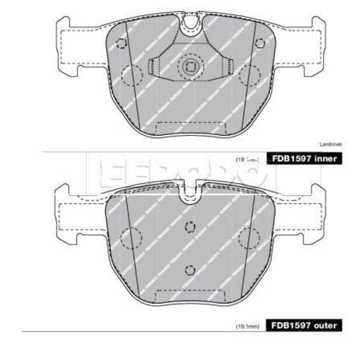 Ferodo Brake Pad Set FDB1597