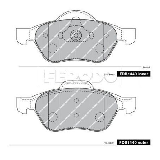 Ferodo Brake Pad Set FDB1440