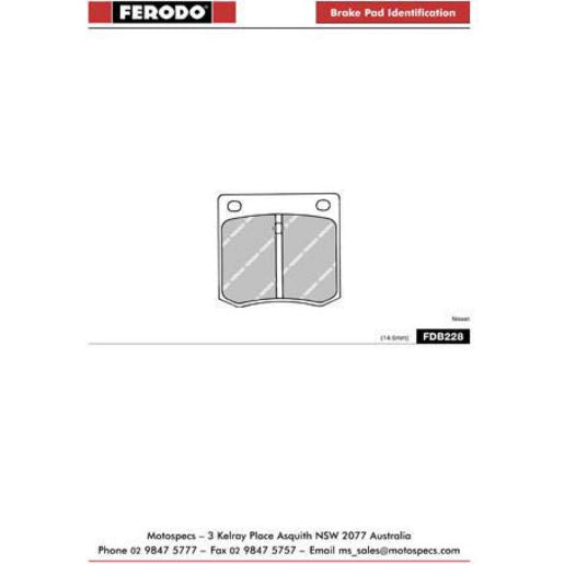 Ferodo Brake Pad Set FDB228