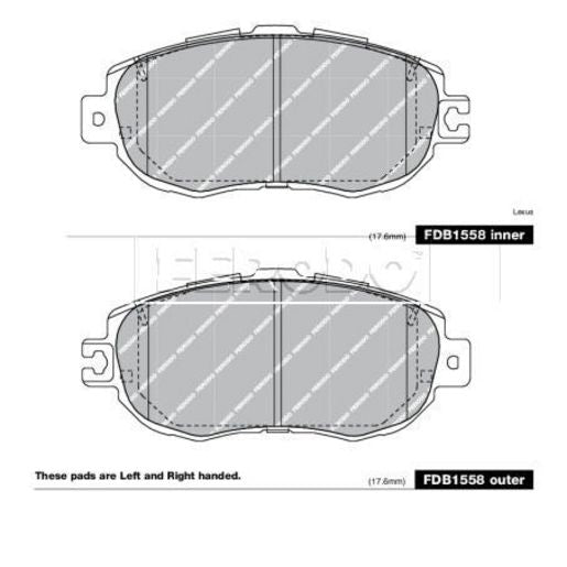 Ferodo Brake Pad Set FDB1558