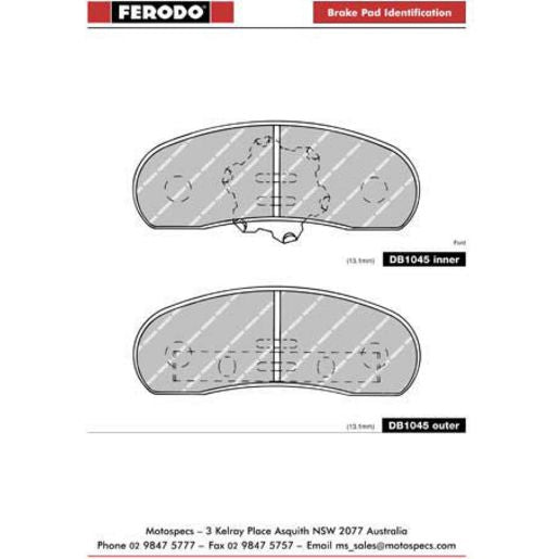 Ferodo Brake Pad Set DB1045TA