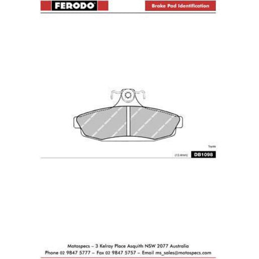 Ferodo Brake Pad Set DB1098TA