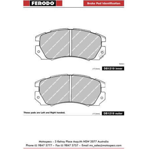 Ferodo Brake Pad Set DB1219XL