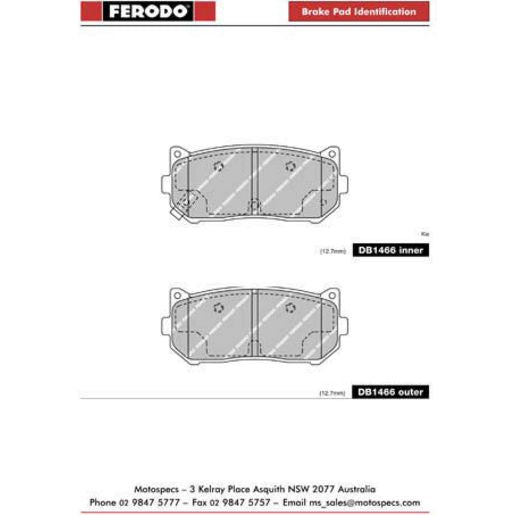 Ferodo Brake Pad Set DB1466TA