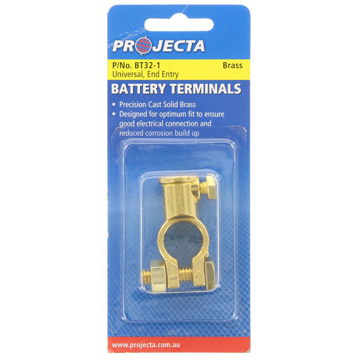 PROJECTA Brass Battery Terminal End Entry BT32-1