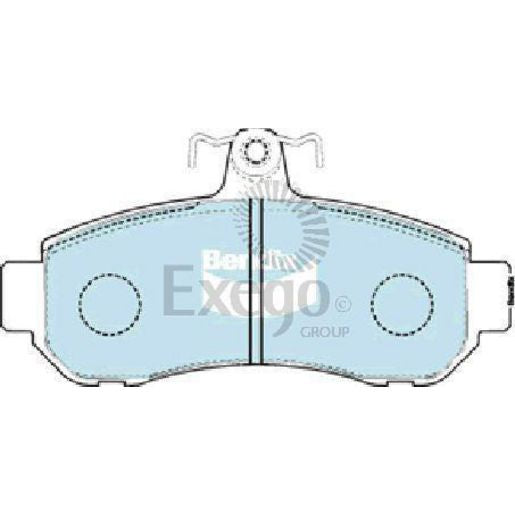 Bendix Heavy Duty Brake Pad Set Front DB1203 HD
