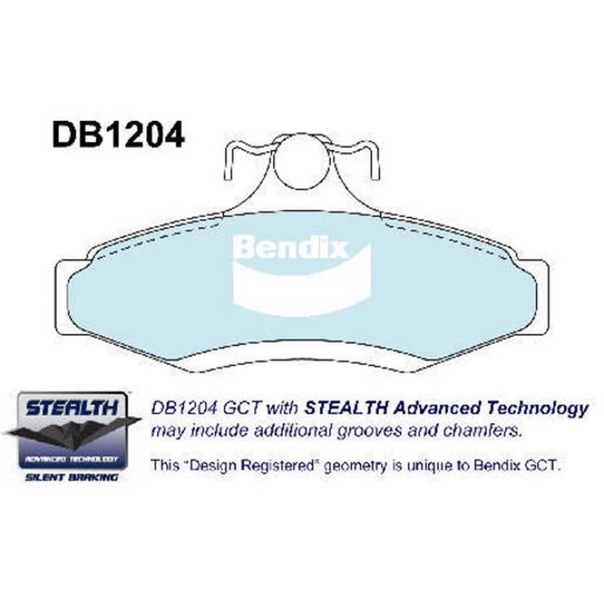 Bendix Ultimate Brake Pad Set Rear DB1204 ULT