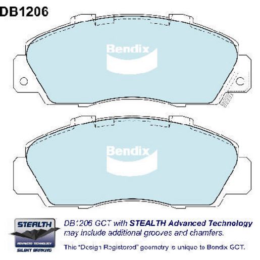 Bendix Heavy Duty Brake Pad Set Front DB1206 HD